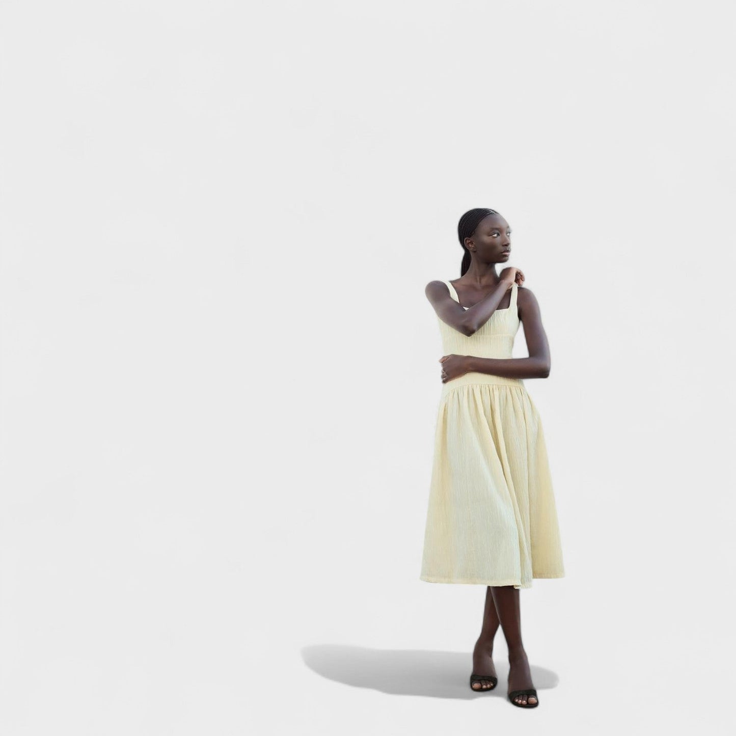Catalina – Vestido Midi Amarillo