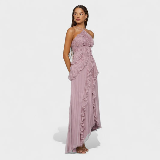 Isadora – Vestido Lavanda Plissado