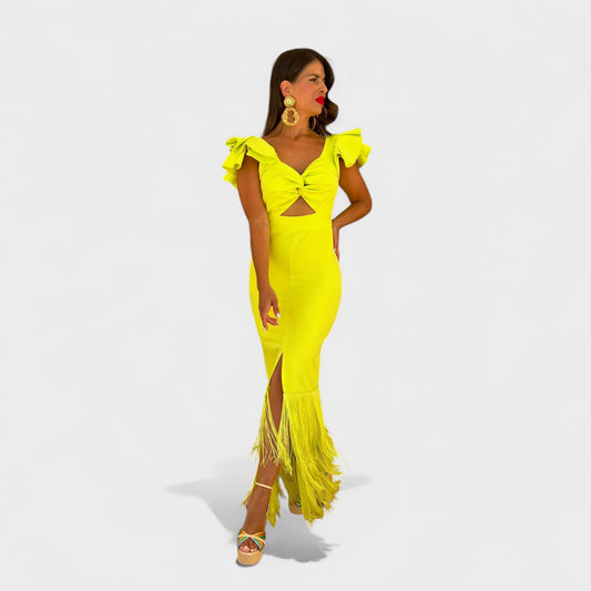 Lucía – Vestido Flamenco Neon