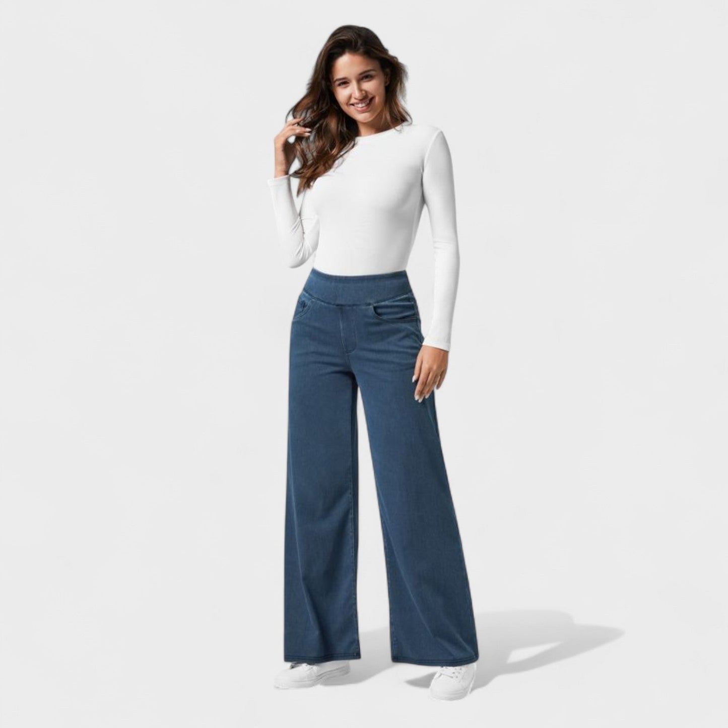 Clara – Pantalón Vaquero de Corte Ancho