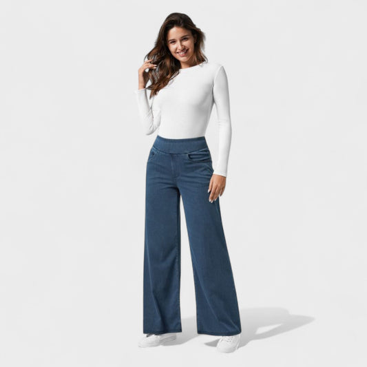 Clara – Pantalón Vaquero de Corte Ancho