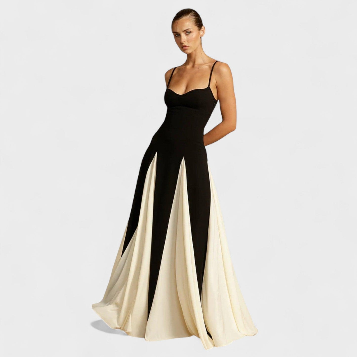 Vestido Gala Noir Marfil