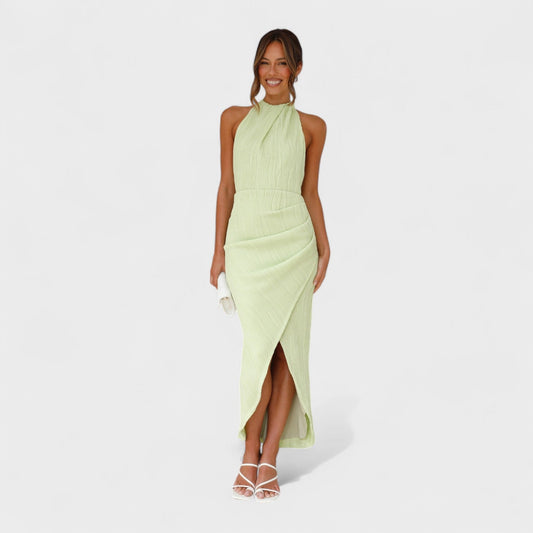 Camila - Vestido largo plisado