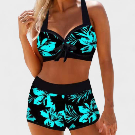 Sherrie | Bañador de Cintura Alta con Estampado Floral