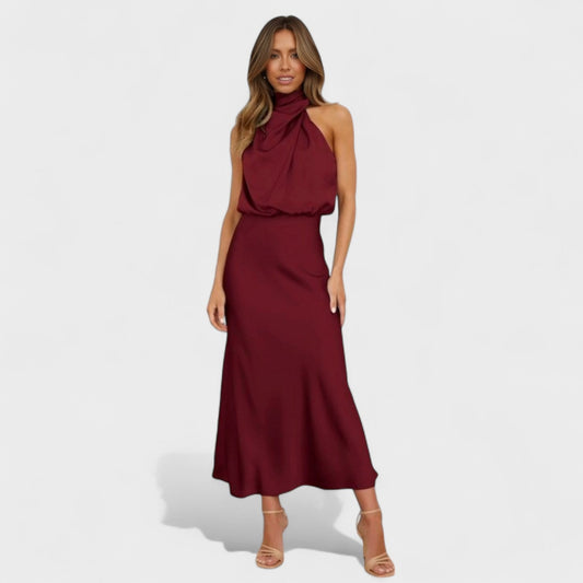 Alba – Vestido de Elegancia Satinada