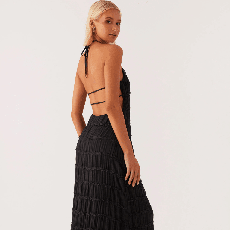 ADELINE - VESTIDO LARGO CON CUELLO HALTER ADELINE - VESTIDO LARGO CON CUELLO HALTER Rita