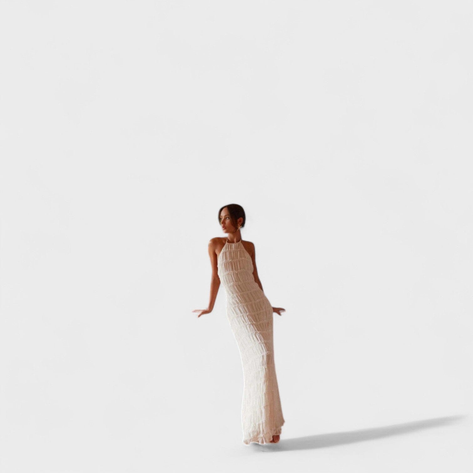 ADELINE - VESTIDO LARGO CON CUELLO HALTER ADELINE - VESTIDO LARGO CON CUELLO HALTER Rita