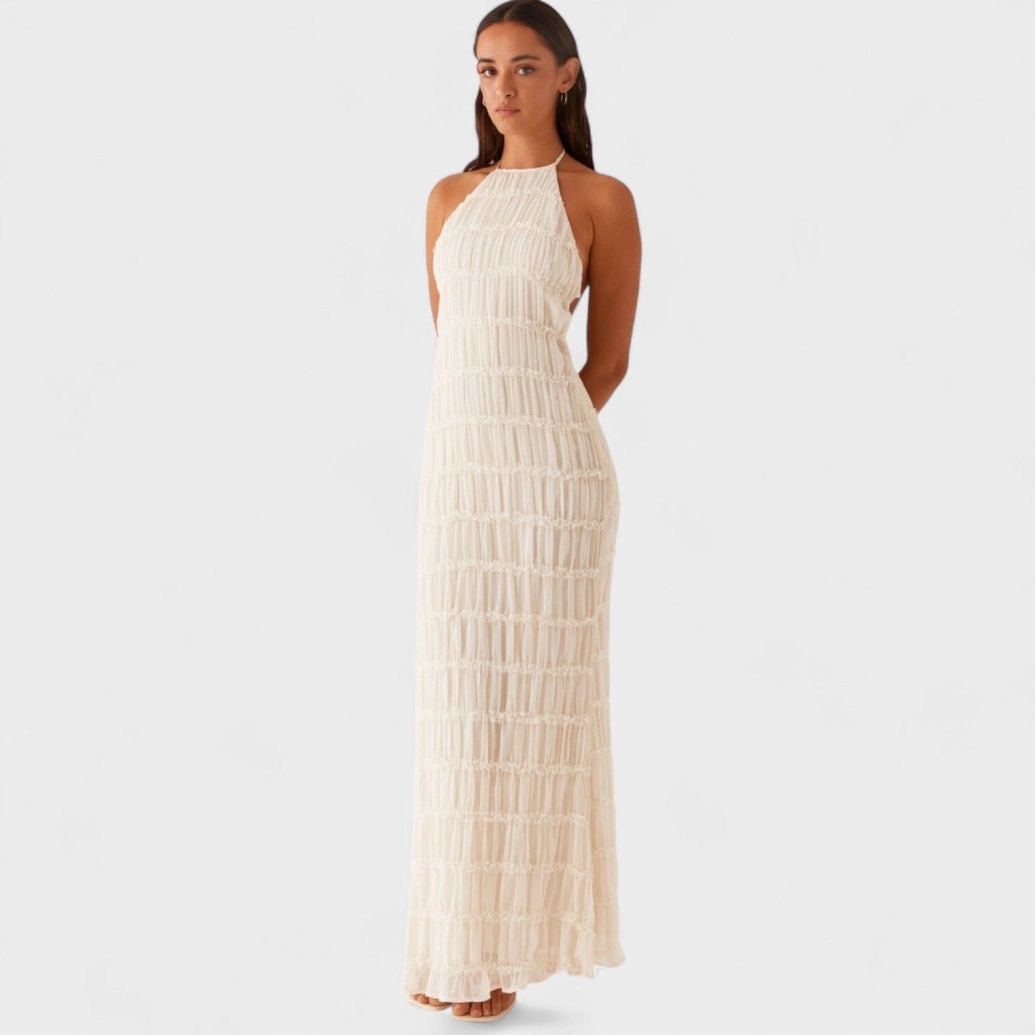 ADELINE - VESTIDO LARGO CON CUELLO HALTER ADELINE - VESTIDO LARGO CON CUELLO HALTER Rita