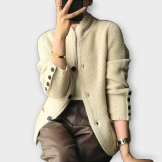 Alissa - Cárdigan Estiloso y Acogedor Alissa - Cárdigan Estiloso y Acogedor A minha loja Beige S