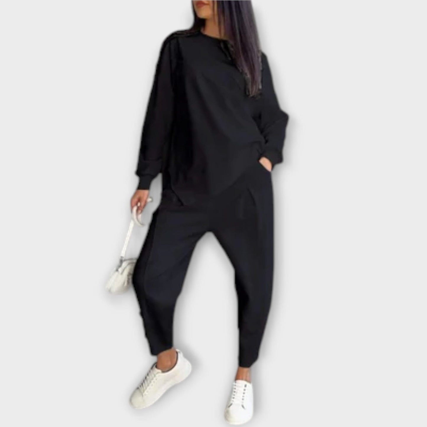 Audrey – Conjunto Casual de 2 Piezas Audrey – Conjunto Casual de 2 Piezas A minha loja Negro S