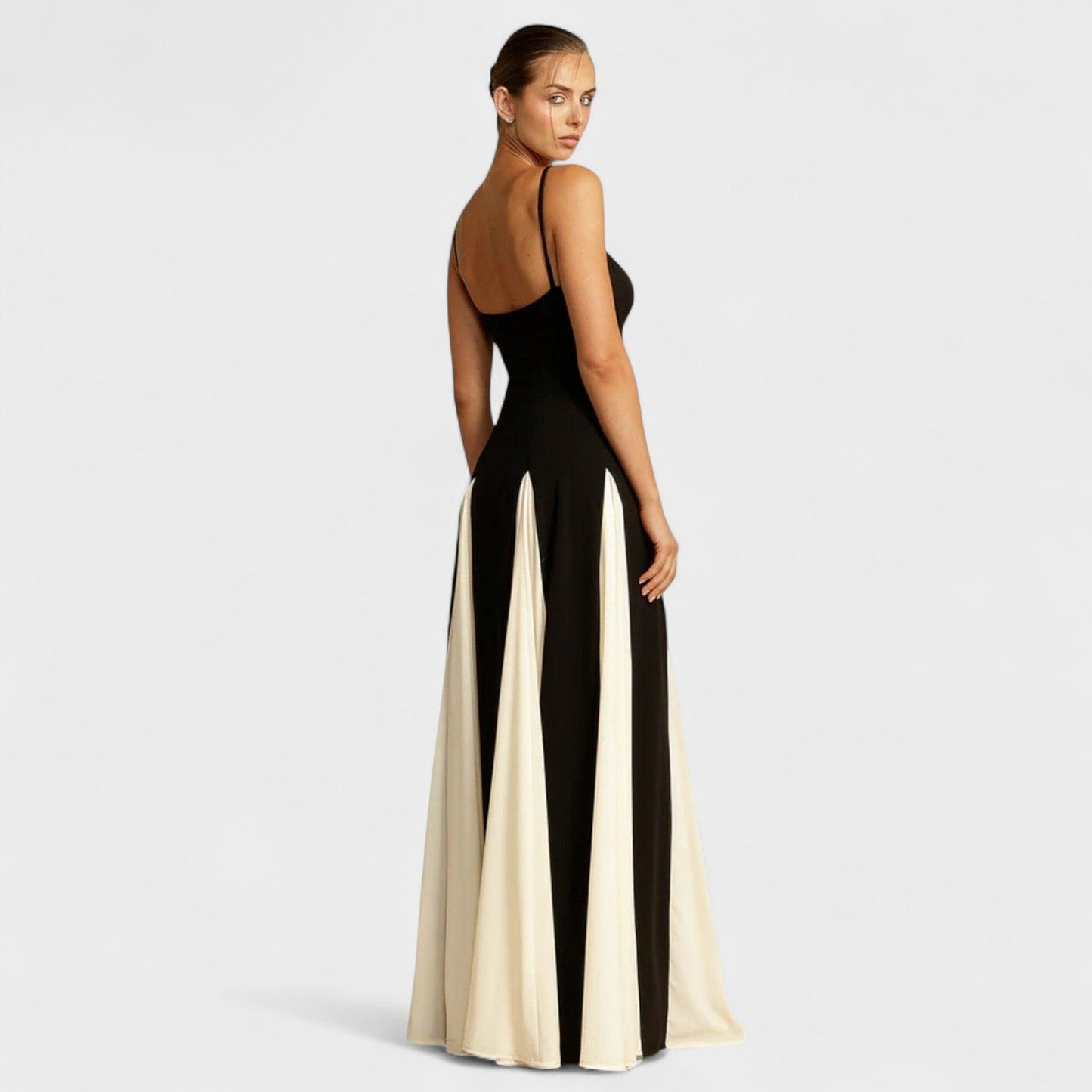 Vestido Gala Noir Marfil