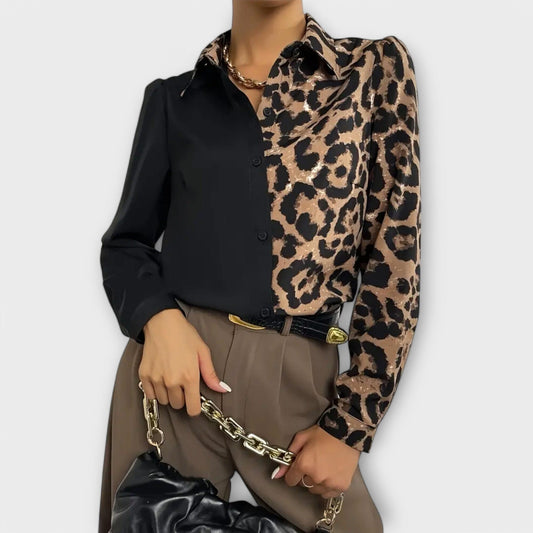 Blusa Simple y Estilosa de Leopardo Blusa Simple y Estilosa de Leopardo A minha loja
