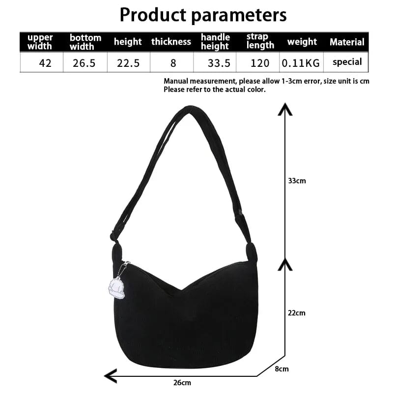 Bolsos bandolera de pana para mujer Bolsos bandolera de pana para mujer Rita