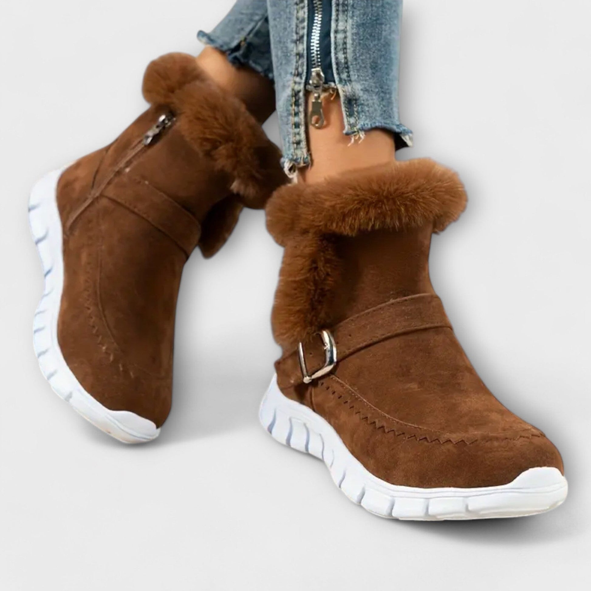 Botines Chelsea forrados y cálidos Botines Chelsea forrados y cálidos A minha loja Braun 36