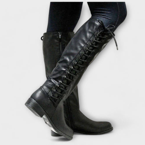 Botines elegantes con cordones Botines elegantes con cordones A minha loja Negro 34