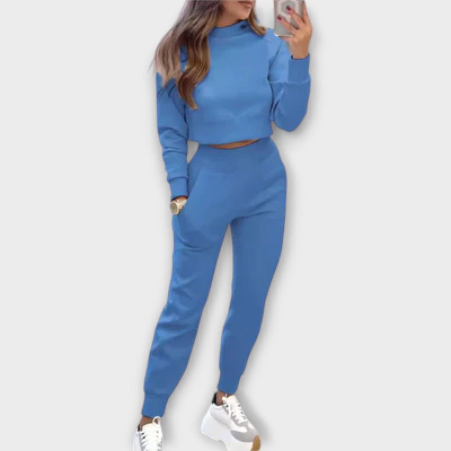 Brooklyn - Conjunto de Chándal Casual Brooklyn - Conjunto de Chándal Casual A minha loja Azul S