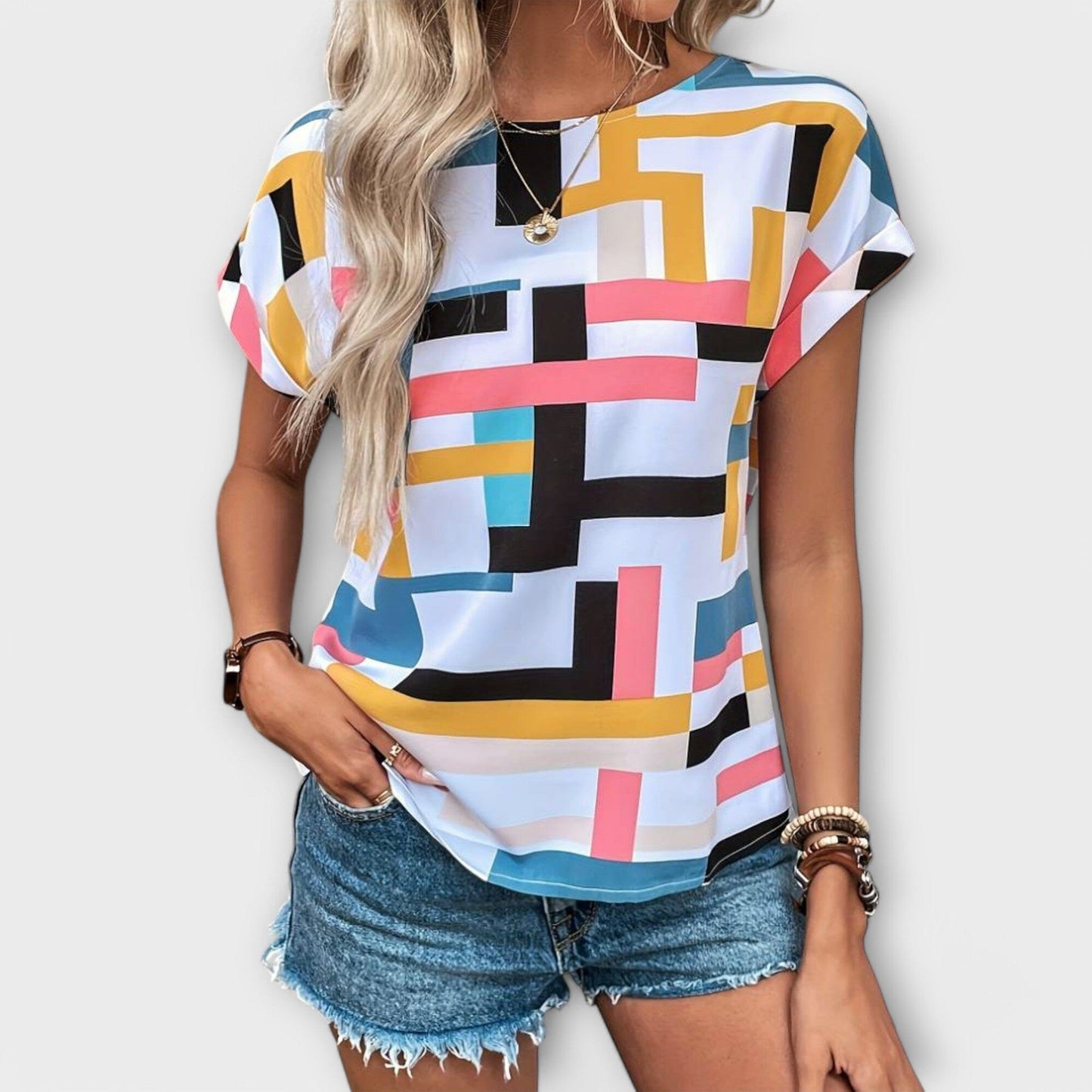 Chloe - Blusa de Manga Corta Chloe - Blusa de Manga Corta A minha loja