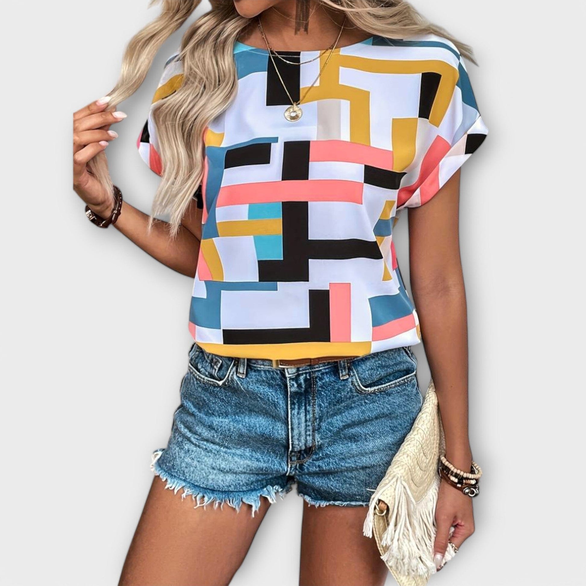 Chloe - Blusa de Manga Corta Chloe - Blusa de Manga Corta A minha loja