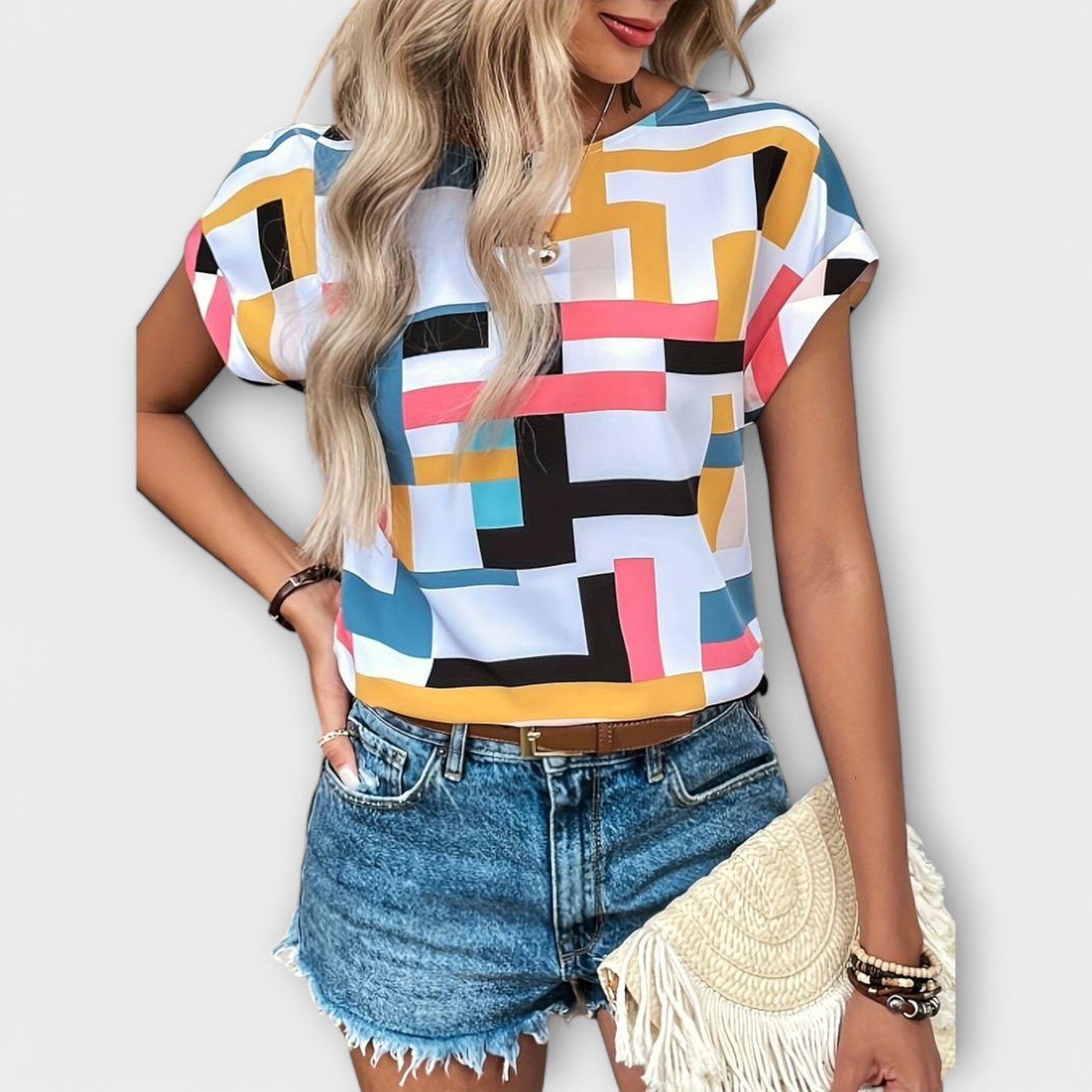 Chloe - Blusa de Manga Corta Chloe - Blusa de Manga Corta A minha loja