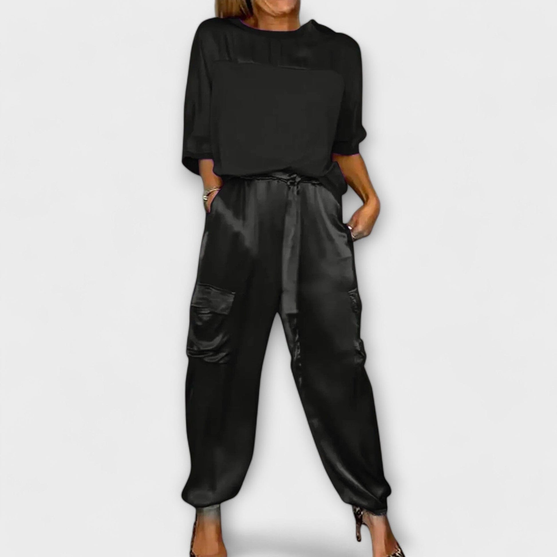 Conjunto de Dos Piezas Conjunto de Dos Piezas A minha loja Negro S