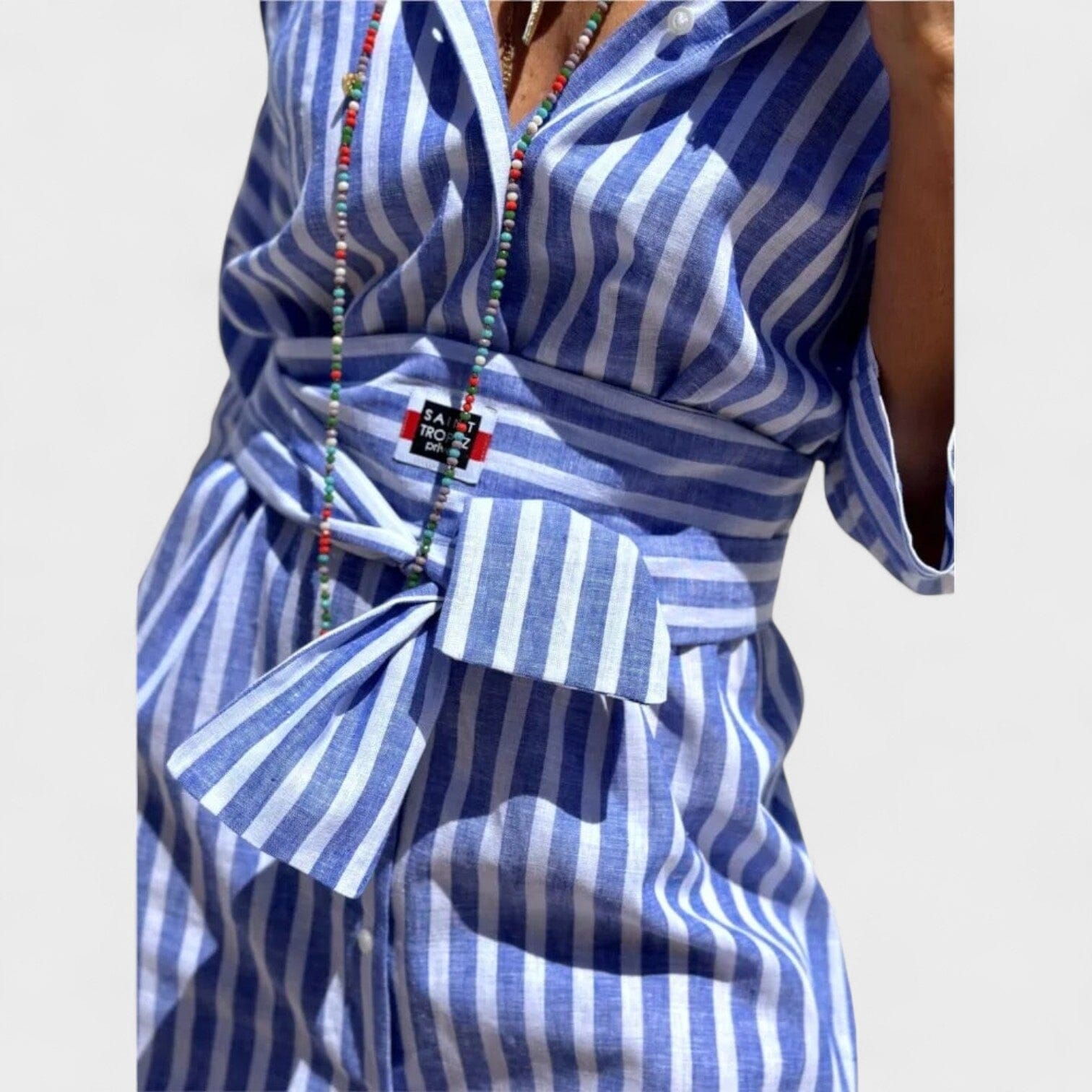 Denise | Vestido a rayas con cuello Denise | Vestido a rayas con cuello Rita