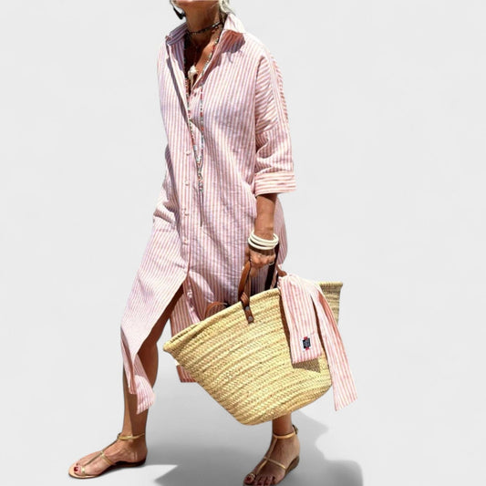 Denise | Vestido a rayas con cuello Denise | Vestido a rayas con cuello Rita Rosa S