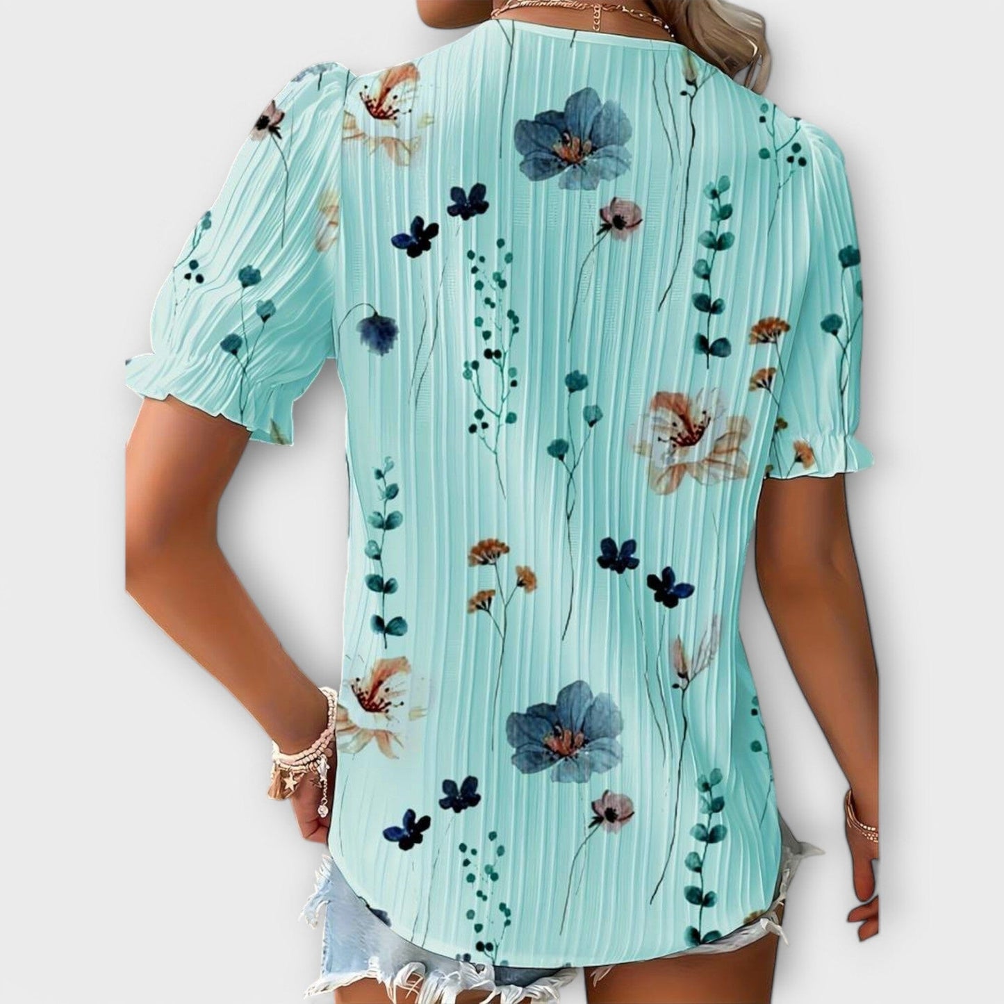 Emily - Blusa de Moda con Escote en V Emily - Blusa de Moda con Escote en V A minha loja