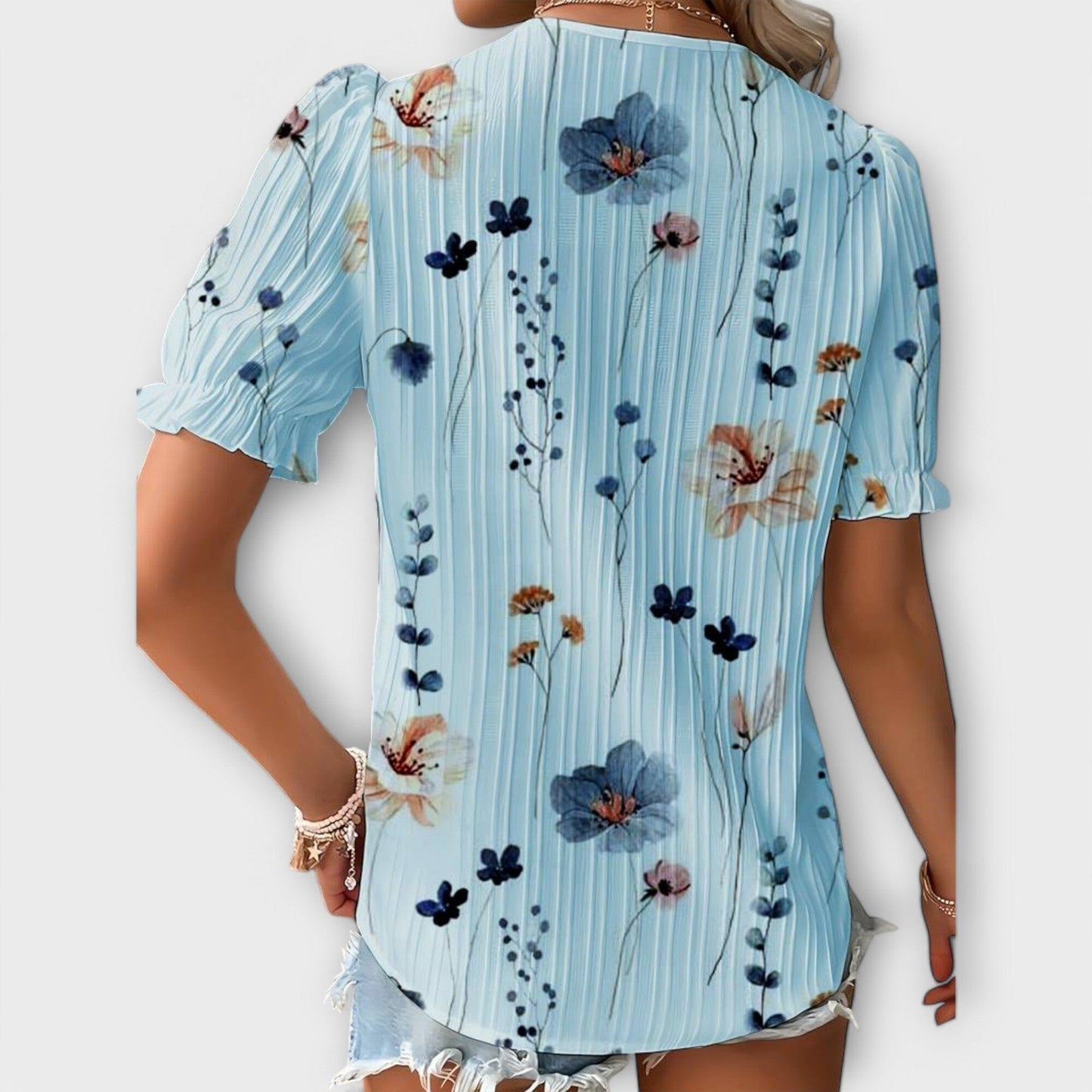 Emily - Blusa de Moda con Escote en V Emily - Blusa de Moda con Escote en V A minha loja