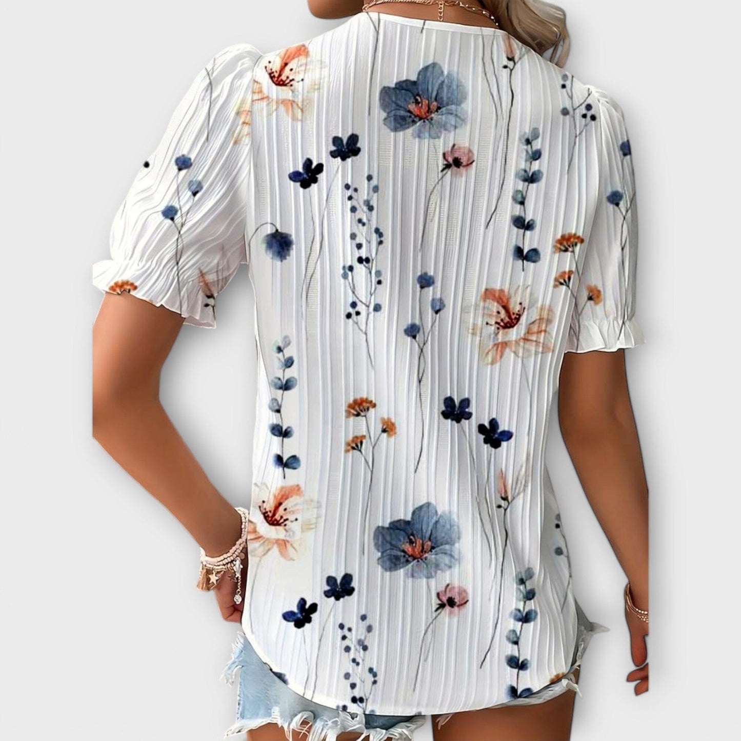 Emily - Blusa de Moda con Escote en V Emily - Blusa de Moda con Escote en V A minha loja