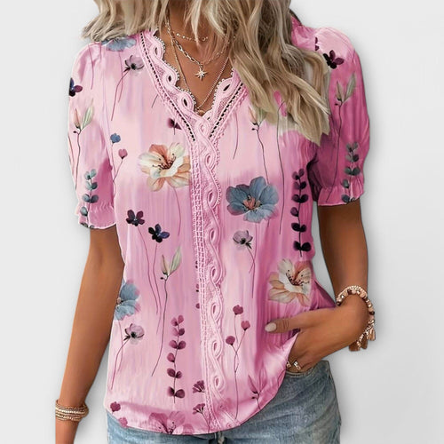 Emily - Blusa de Moda con Escote en V Emily - Blusa de Moda con Escote en V A minha loja Hellrosa XS
