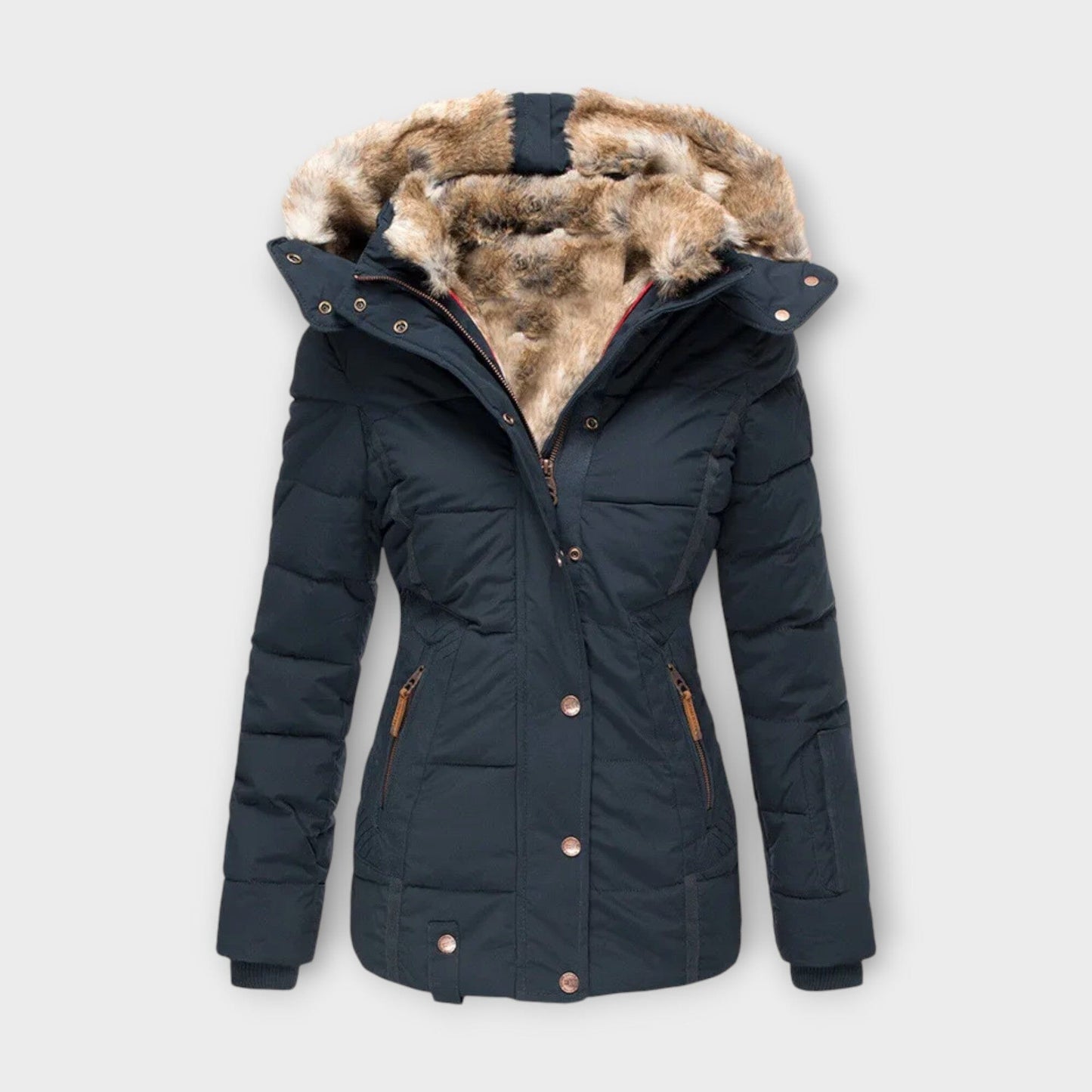 Emine – Chaqueta de forro de peluche suave Emine – Chaqueta de forro de peluche suave A minha loja Azul XS