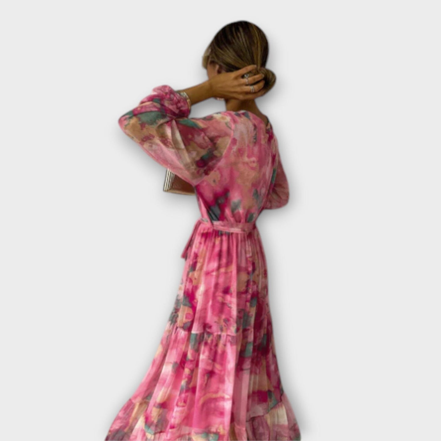 Evelyn – Vestido largo de ensueño en acuarela Evelyn – Vestido largo de ensueño en acuarela A minha loja