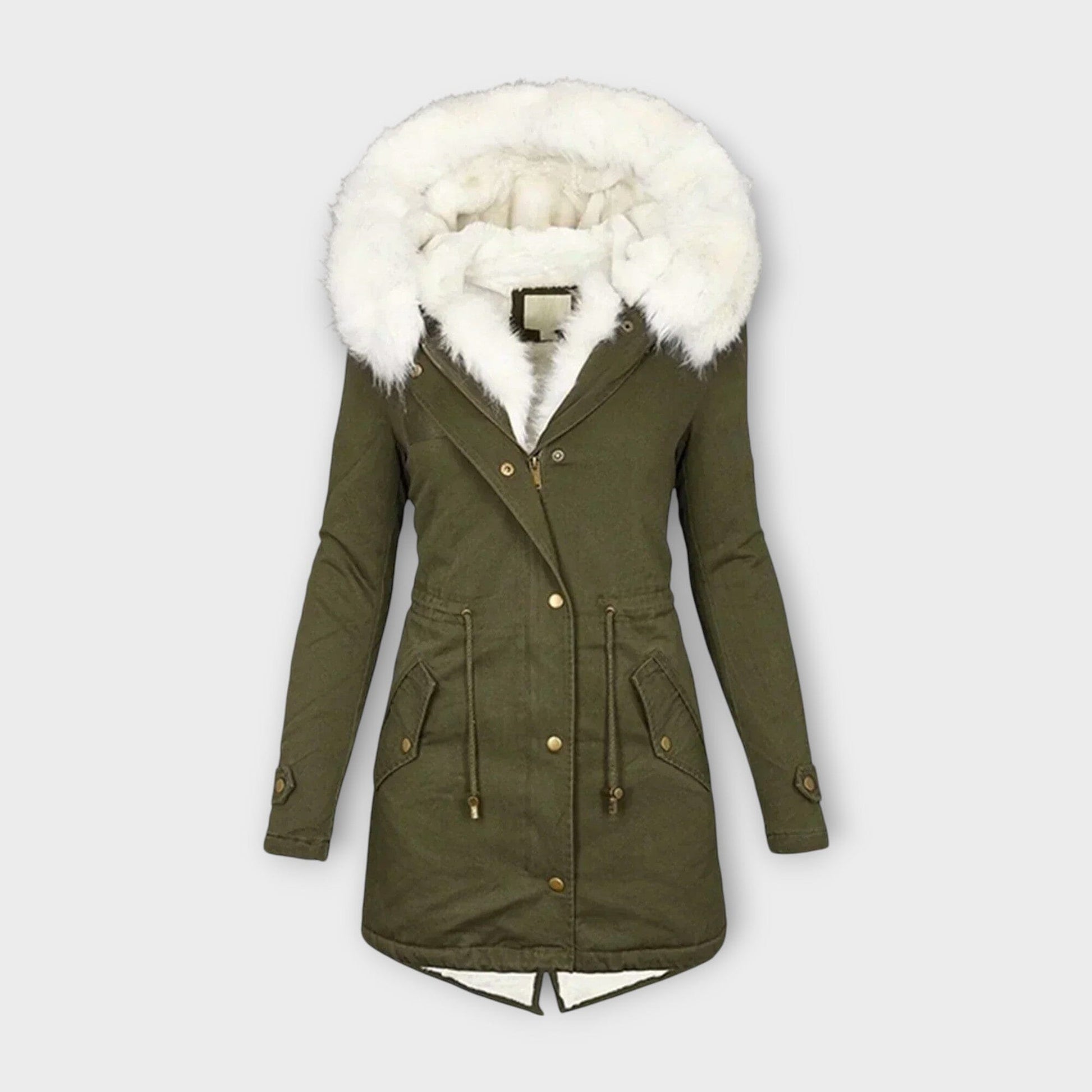 Ivara – Chaqueta de invierno impermeable y forrada con piel Ivara – Chaqueta de invierno impermeable y forrada con piel A minha loja Verde XS