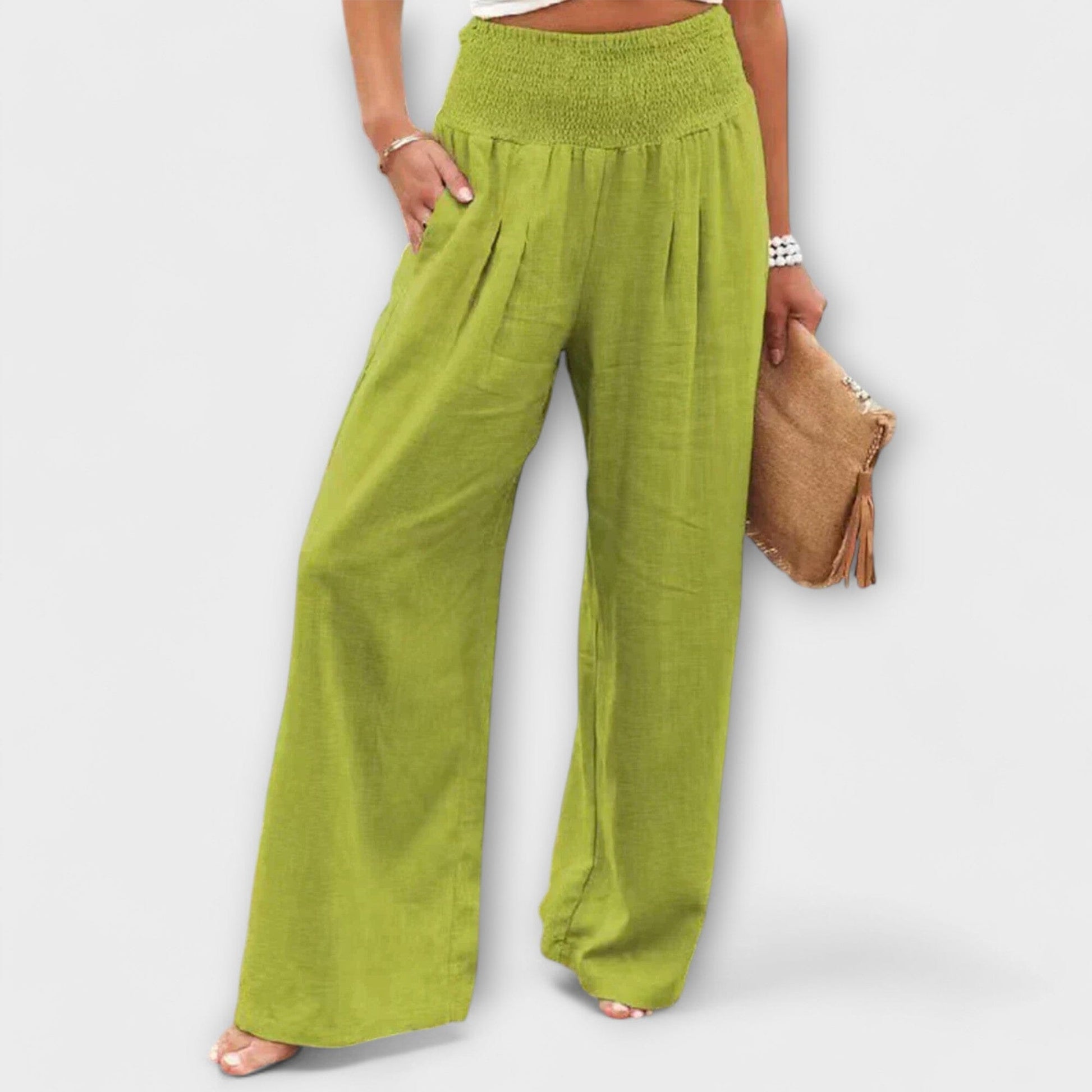 Julie – Pantalón ligero y elegante Julie – Pantalón ligero y elegante A minha loja Verde XS