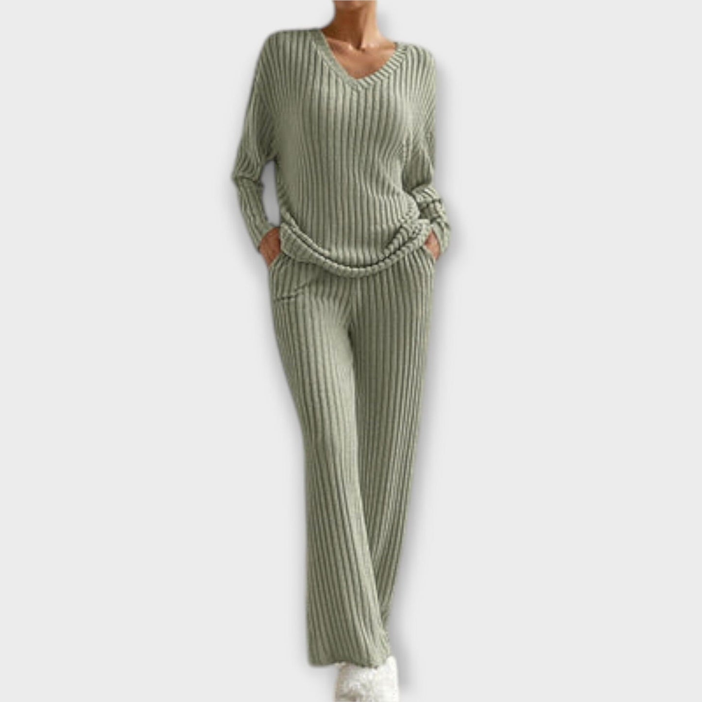 Kathy – Conjunto Cómodo de 2 Piezas Kathy – Conjunto Cómodo de 2 Piezas A minha loja Olivegrün S