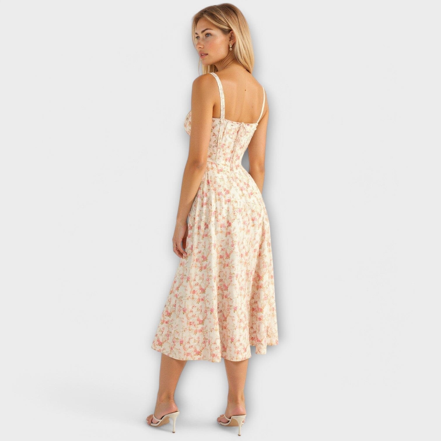 Kiana – Vestido midi con corsé Kiana – Vestido midi con corsé A minha loja