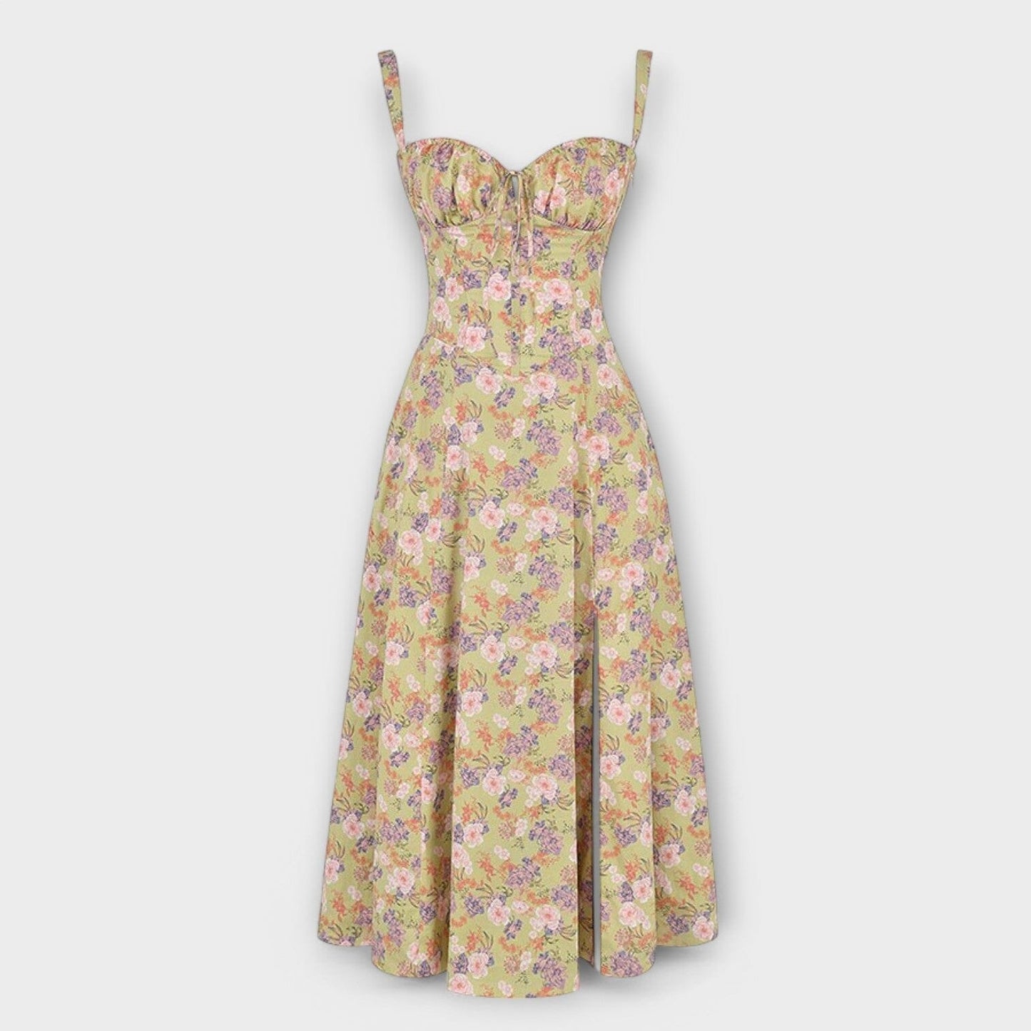 Kiana – Vestido midi con corsé Kiana – Vestido midi con corsé A minha loja