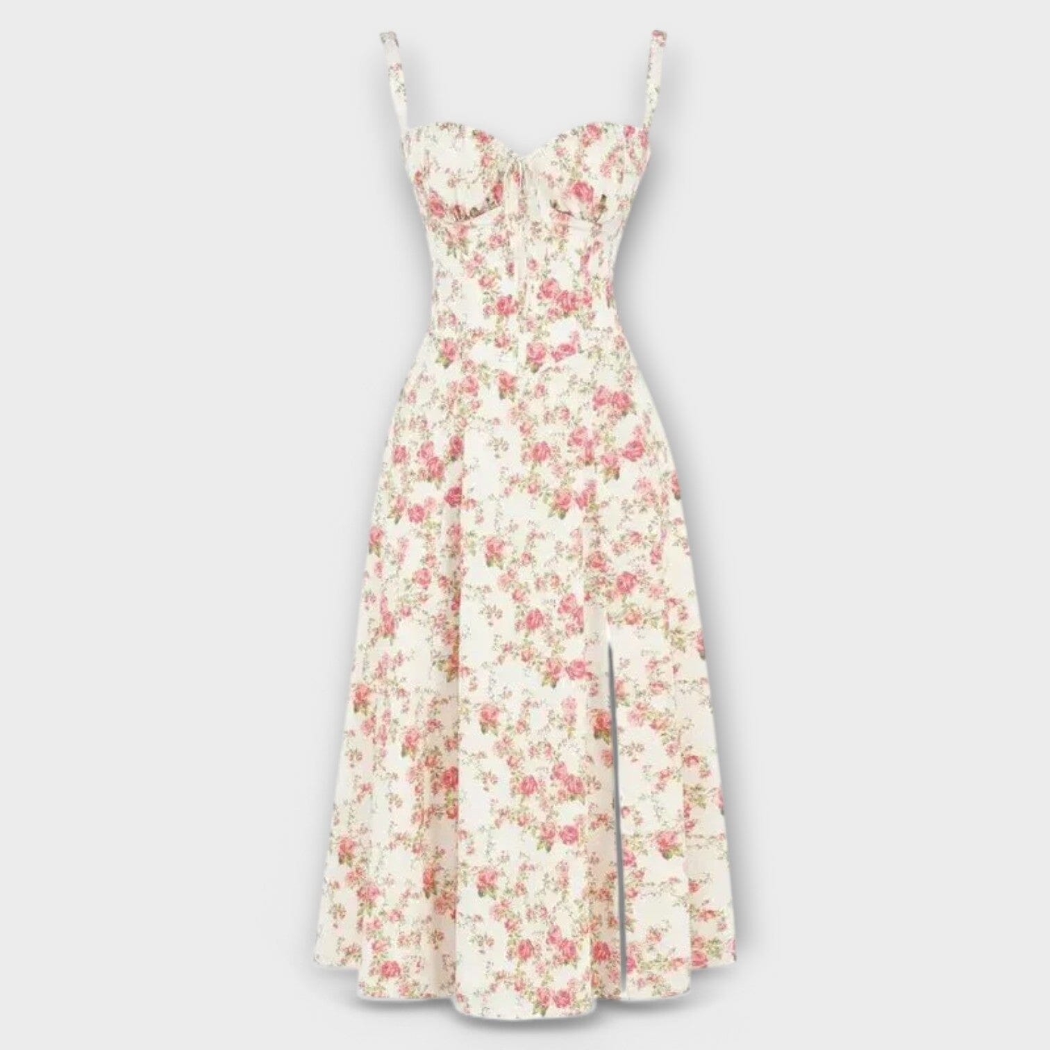 Kiana – Vestido midi con corsé Kiana – Vestido midi con corsé A minha loja