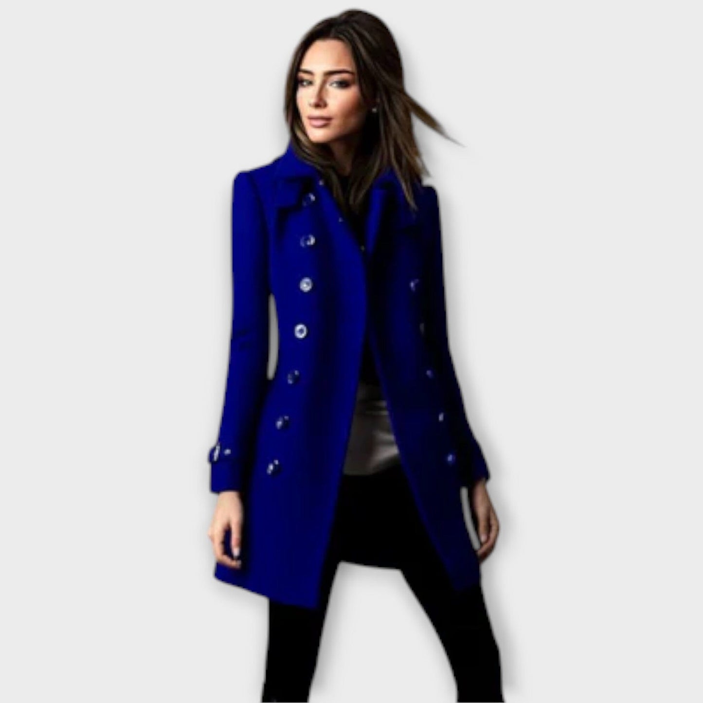 Linda - Trenchcoat Doble Abotonado Linda - Trenchcoat Doble Abotonado A minha loja Azul XS