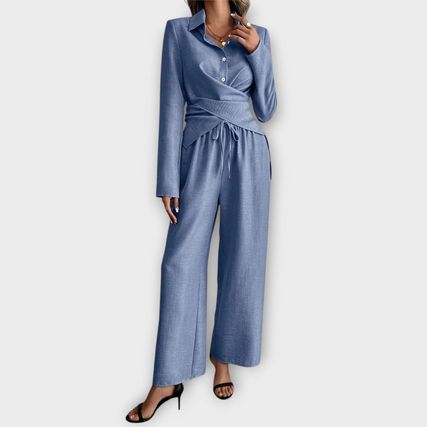 Livia – Elegante Conjunto de 2 Piezas Livia – Elegante Conjunto de 2 Piezas A minha loja Azul S