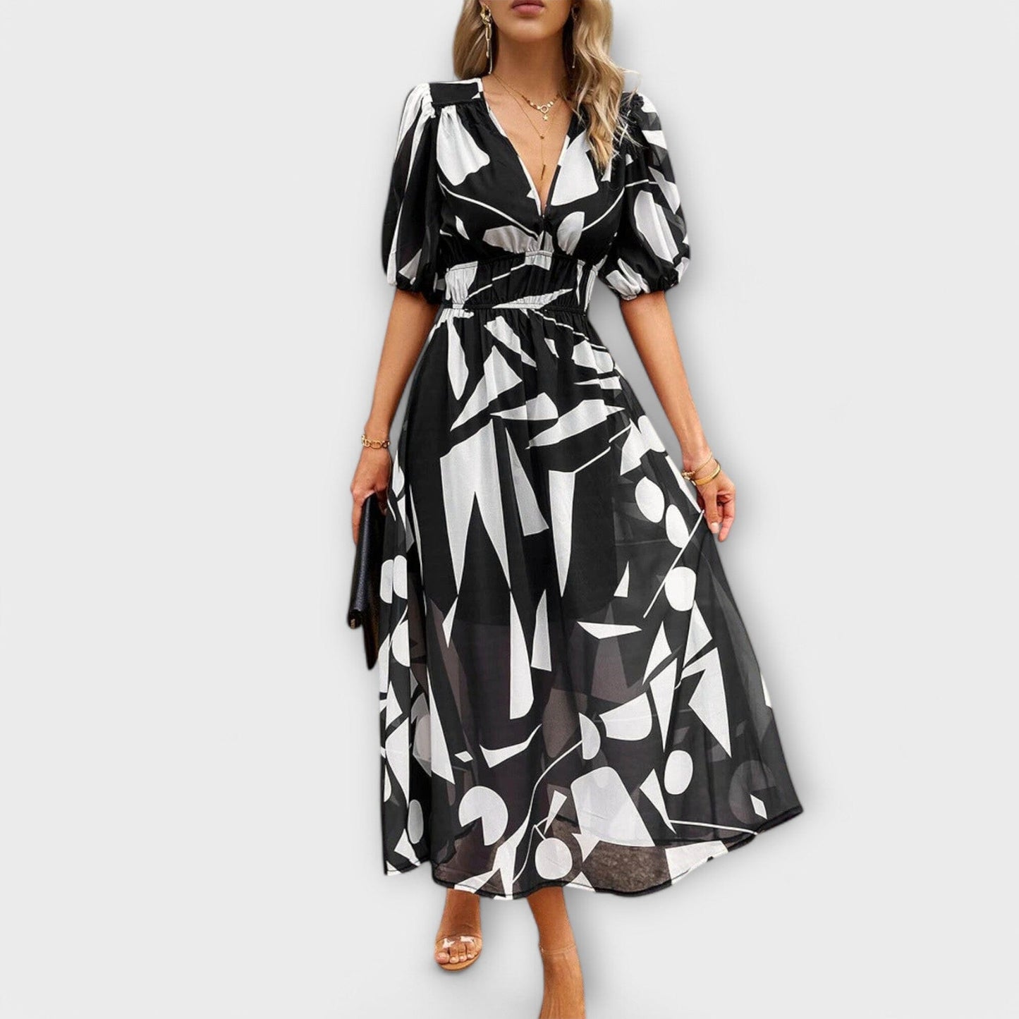 Mathilda – Vestido midi con estilo Mathilda – Vestido midi con estilo A minha loja Negro S