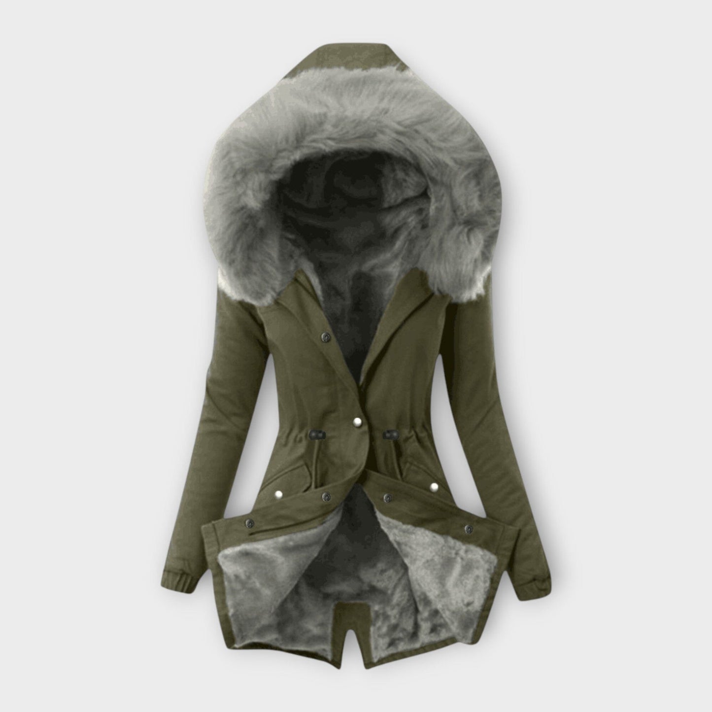 Maura – Chaqueta de invierno cálida y resistente Maura – Chaqueta de invierno cálida y resistente A minha loja Verde XS