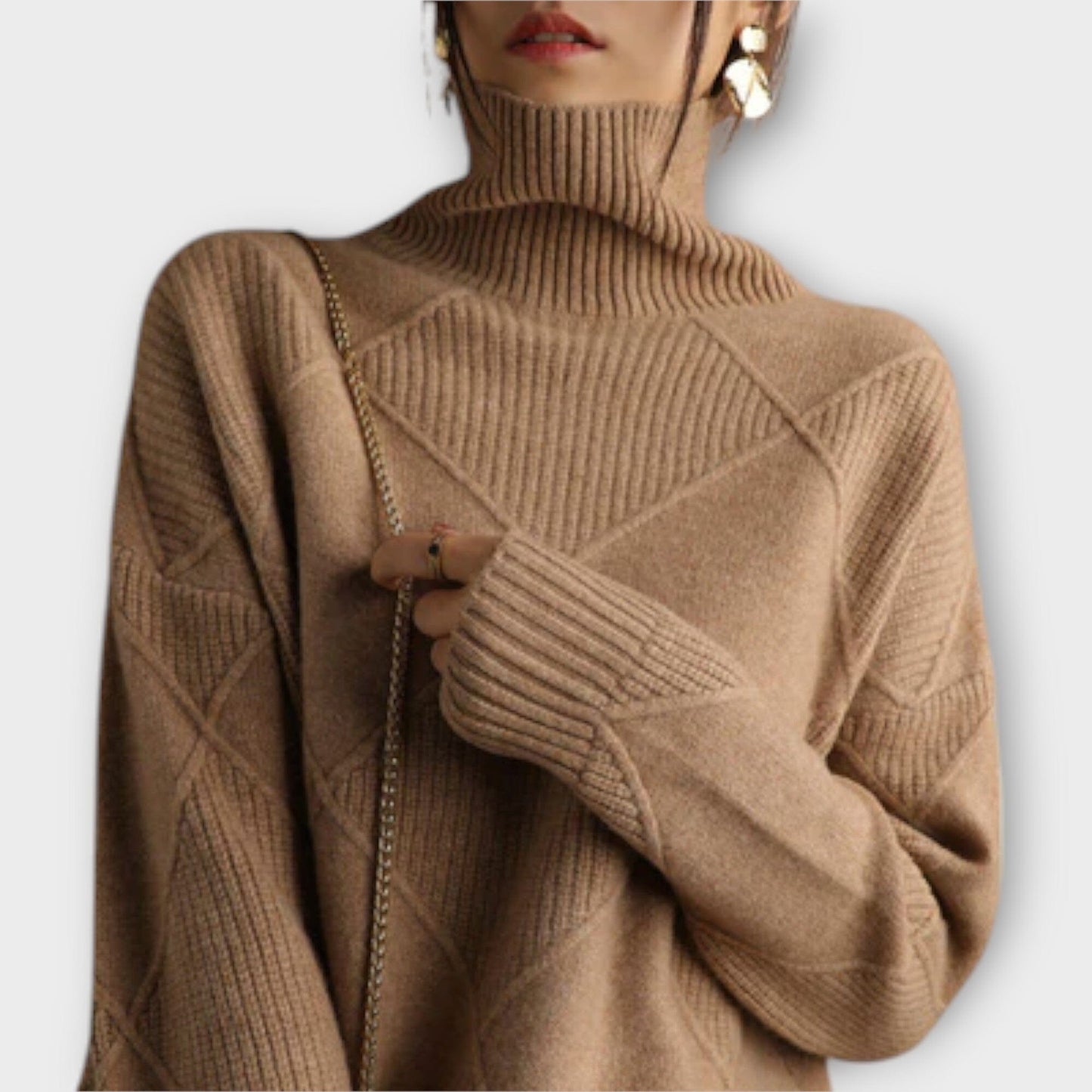 Melanie - Suéter de Cuello Alto Acogedor Melanie - Suéter de Cuello Alto Acogedor A minha loja Braun S