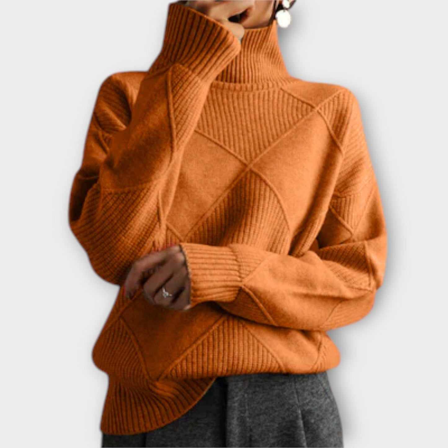 Melanie - Suéter de Cuello Alto Acogedor Melanie - Suéter de Cuello Alto Acogedor A minha loja Naranja S