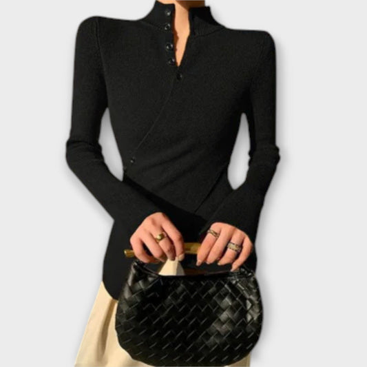 Michiko – Suéter Elegante de Punto de Algodón Michiko – Suéter Elegante de Punto de Algodón A minha loja