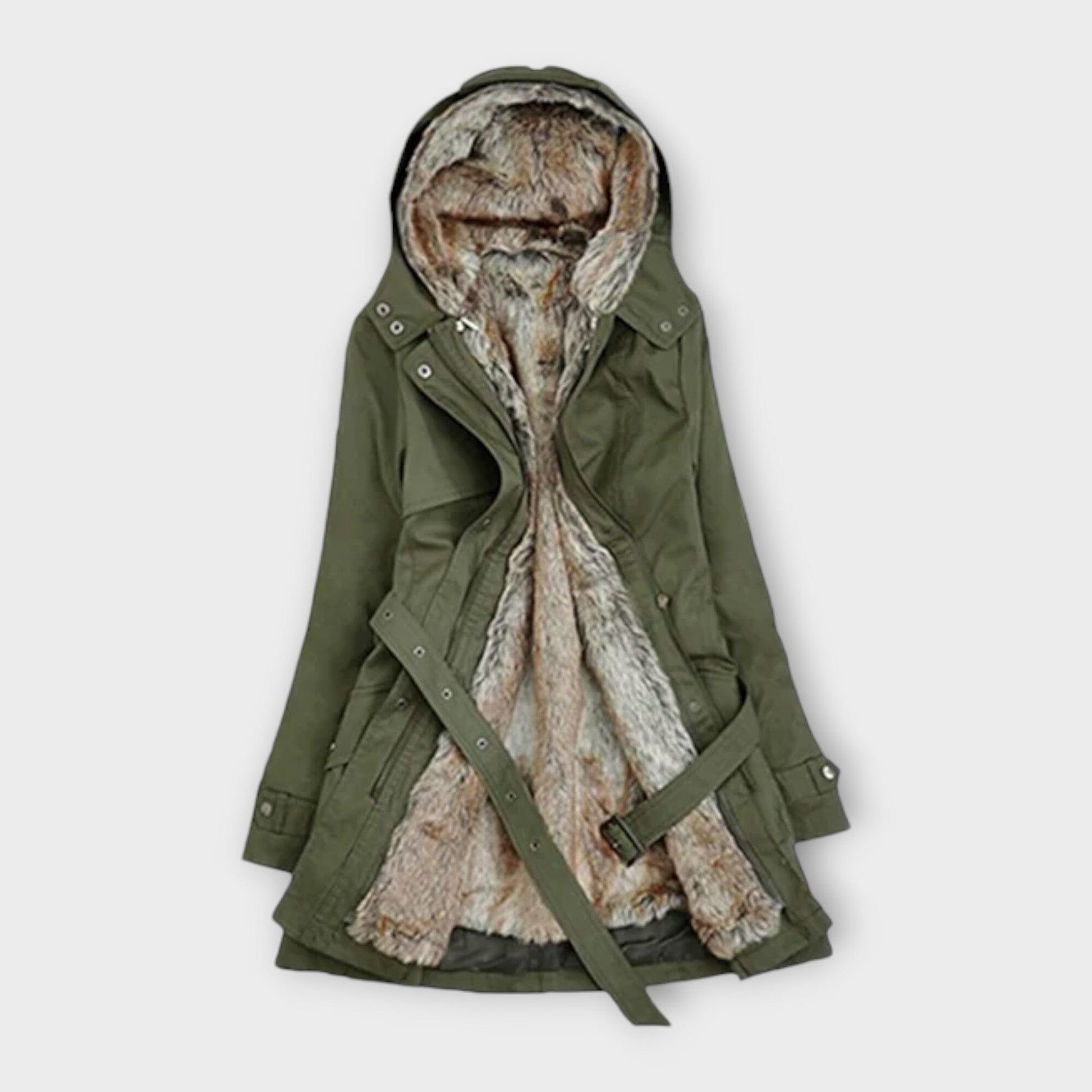 Mikash – Abrigo forrado con suave peluche Mikash – Abrigo forrado con suave peluche A minha loja Verde S