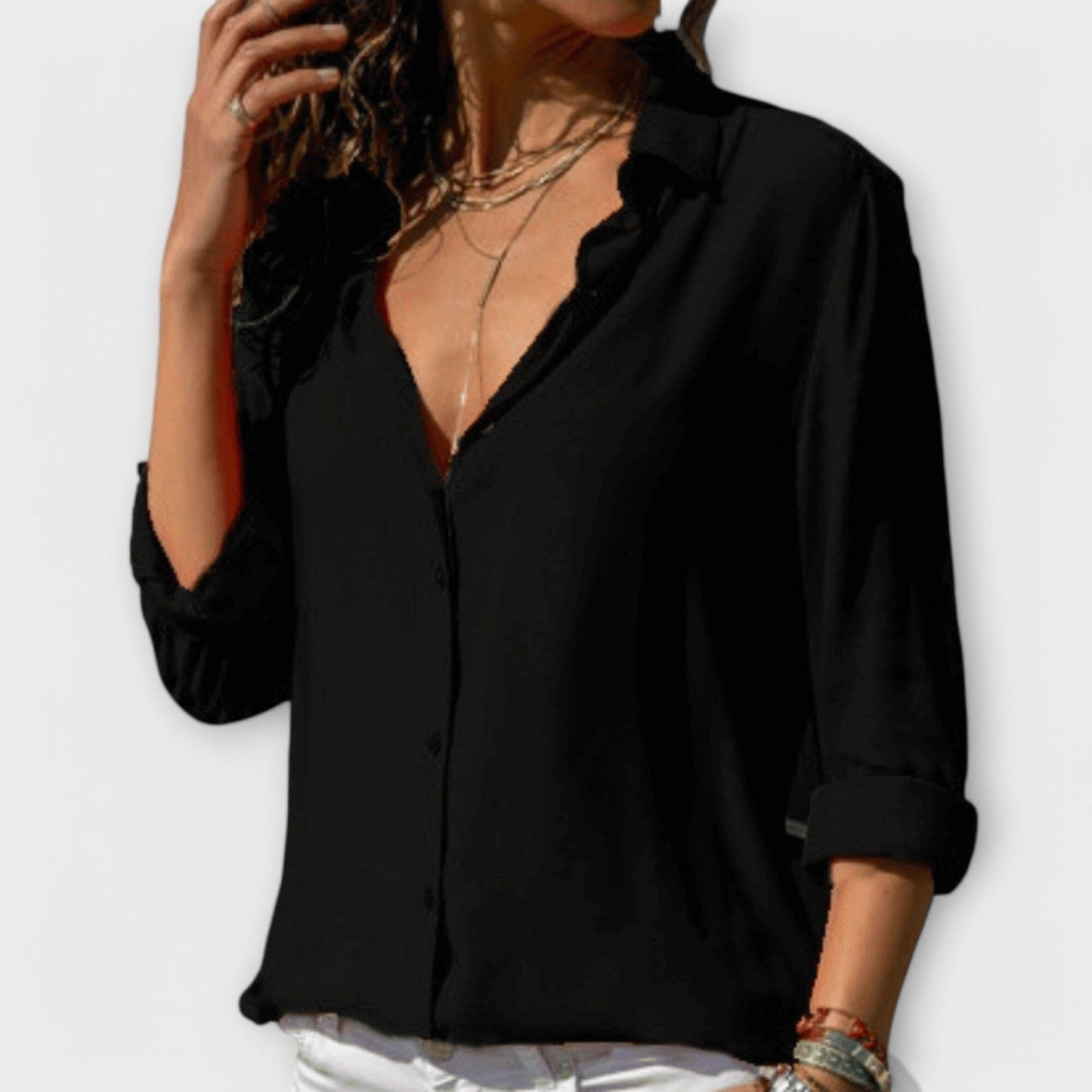 Mona - La Blusa Perfecta Mona - La Blusa Perfecta A minha loja Negro XS