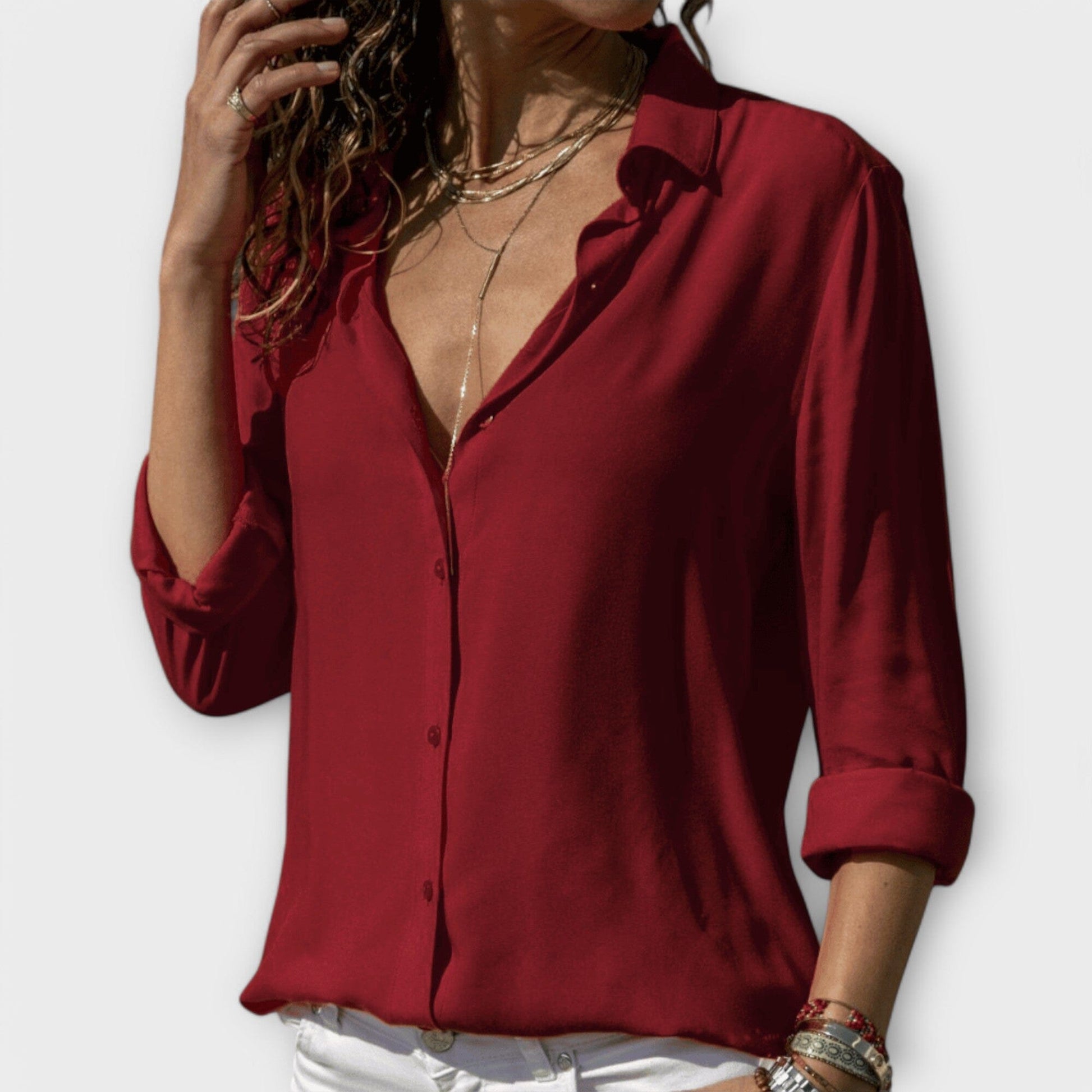 Mona - La Blusa Perfecta Mona - La Blusa Perfecta A minha loja Rojo XS