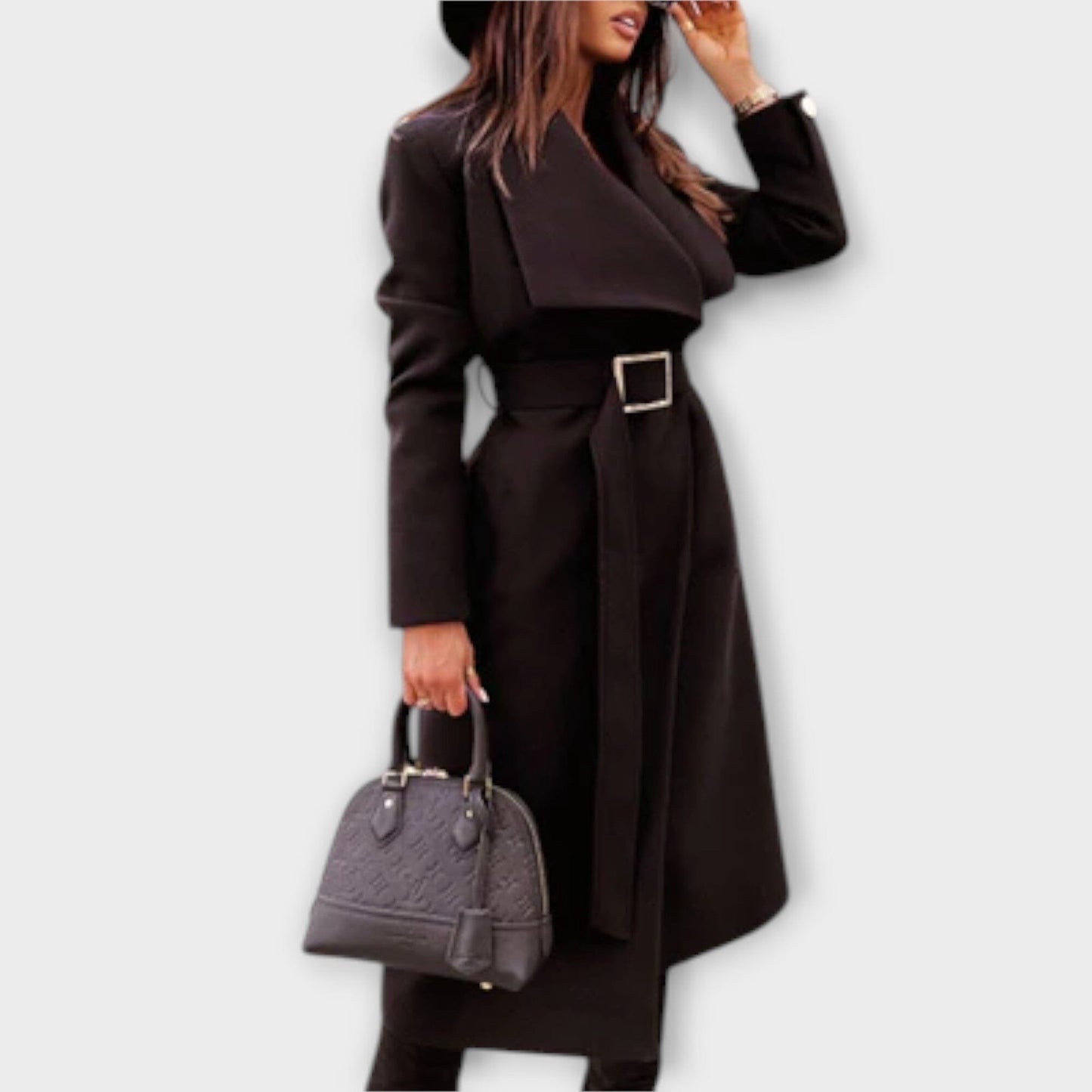 Mura – Abrigo entallado para mujer Mura – Abrigo entallado para mujer A minha loja Negro S