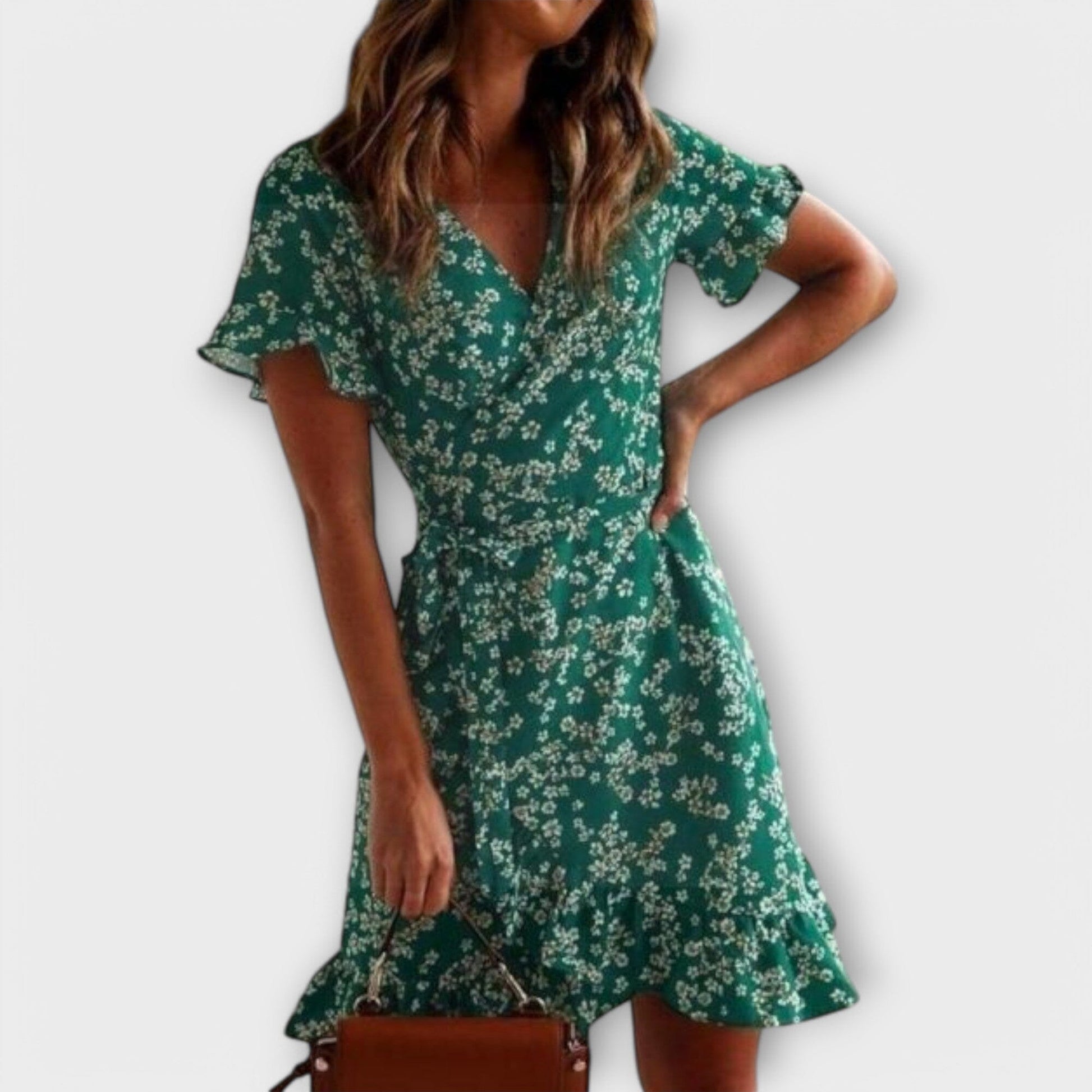 Nilsine – Vestido boho corto en verde Nilsine – Vestido boho corto en verde A minha loja